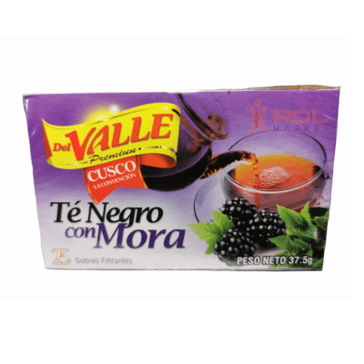 Del Valle Té negro con mora x25 Filtrantes