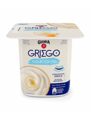 Yogurt Gloria griego con Miel 120gr