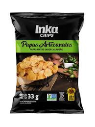 Piqueo Papas artesanales Inka chips jalapeño