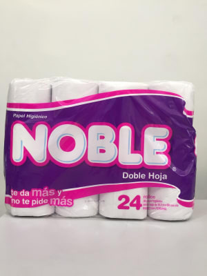 Papel Higiénico Noble Doble Hoja x 24 rollos