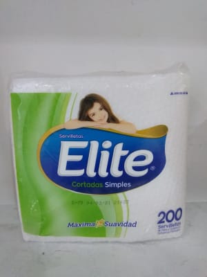Servilletas Elite Cortadas Simples x 200