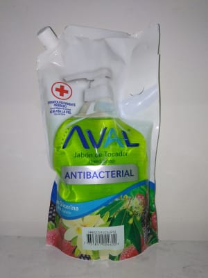 Jabón líquido antibacterial Aval Fresco Eucalipto