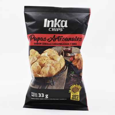 Piqueo Papas Artesanales Inka Chips Cebolla/BBQ