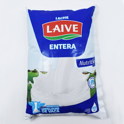 Leche Entera UHT LAIVE en bolsa