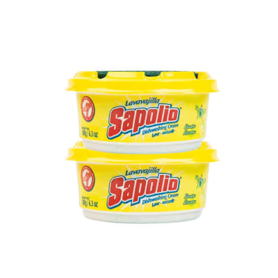 Lavavajillas en Crema Sapolio Limón Mellizos (Pack x 2Und)