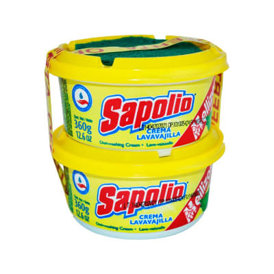 Lavavajillas en Crema Sapolio Limón Mellizos (Pack x 2Und)