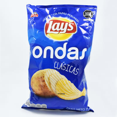 Papas Lays Ondas Clásicas en Bolsa x 150gr