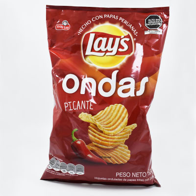 Papas Lays Ondas Picante en Bolsa x 150gr