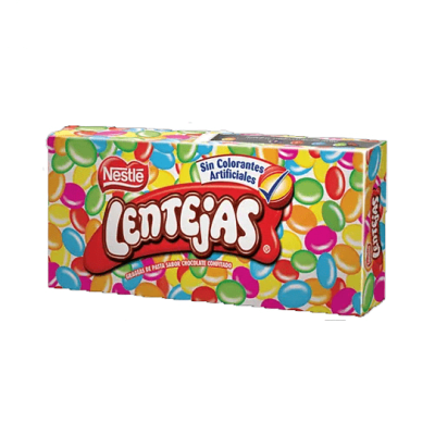 Grageas de Chocolate Lentejas Caja x 30gr