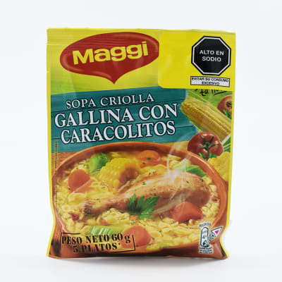 Sopa Criolla Instantánea Maggi Gallina C/Caracolitos