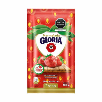 Mermelada de Fresa Gloria en sachet x 100gr