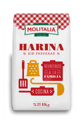 Harina Molitalia Sin Preparar 1kg