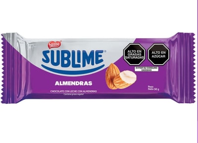 Chocolate Sublime Almendras Nestlé 50gr