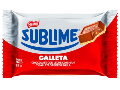 Chocolate - Galleta Sublime Nestlé 28gr
