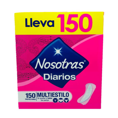 Protectores diarios Nosotras Cja.x150