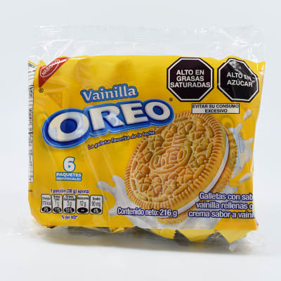 Galleta Oreo Vainilla Pack x 6Und