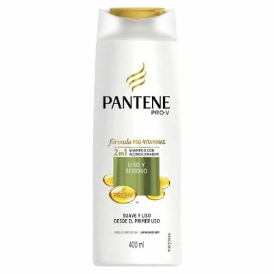 Shampoo PANTENE Pro-V 2 en 1 Liso y Sedoso (400ml)