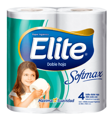Papel Higienico Elite Softmax x 4 Unidades (21 metros)