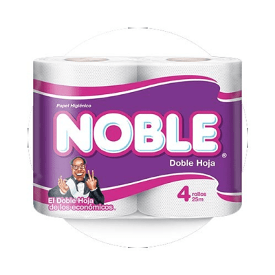 Papel Higiénico Noble Doble Hoja x 4 Rollos