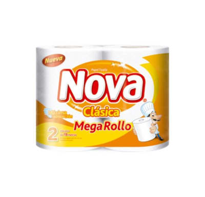 Papel toalla Nova Mega Rollo (2 Und)