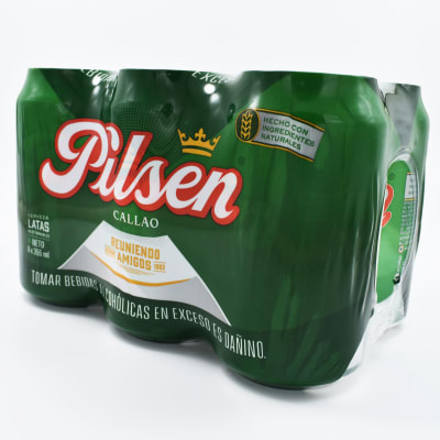Cerveza Pilsen Callao Six pack (Botella/Lata)