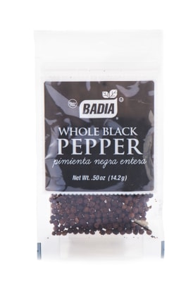 Pimienta Negra Entera Badía Sobre 14.2gr