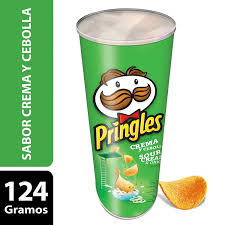 Papas Pringles Crema y Cebolla Lata x 124gr