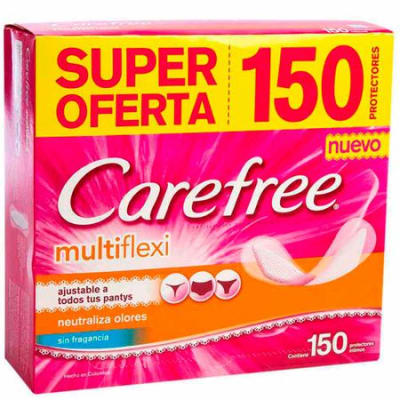 Protectores Diarios Carefree Multiflexi 150Und