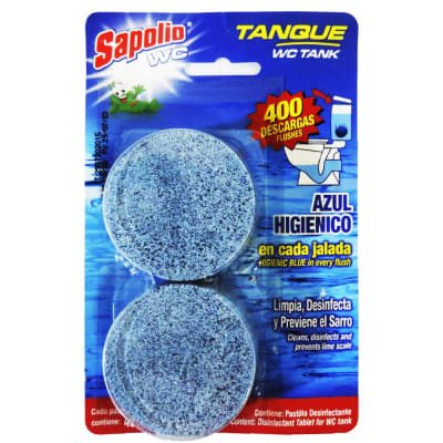 Sapolio WC Tanque Agua Azul Blister x 2 Und