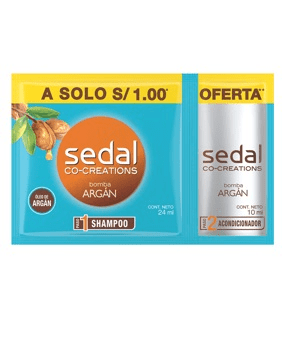 Sedal Shampoo Bomba Argan x 24ml