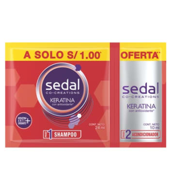 Sedal Shampoo Keratina C/Antiox. x 24ml