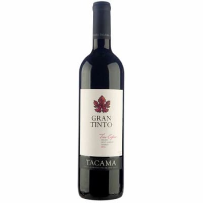 VINO GRAN TINTO SECO TACAMA TRES  CEPAS
