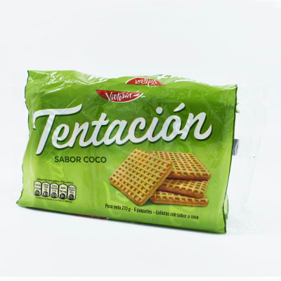 Galletas Tentación Victoria de Coco Pack x 6Und