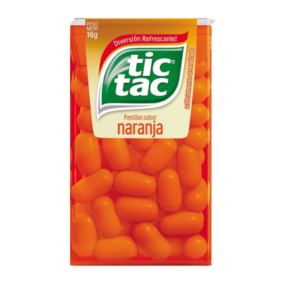 Caramelos en Pastilla Tic Tac Naranja