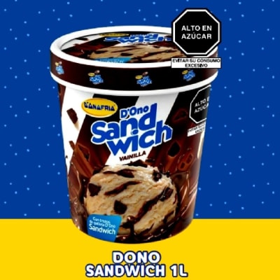 SANDWICH ICE CREAM VAINILLA 