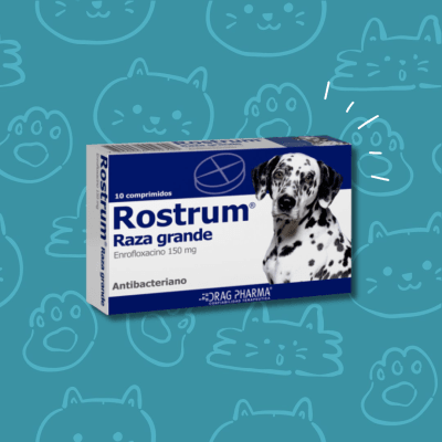 Rostrum Perro Raza Grande 10 Comprimidos (Venta bajo receta Médico Veterinario retenida)