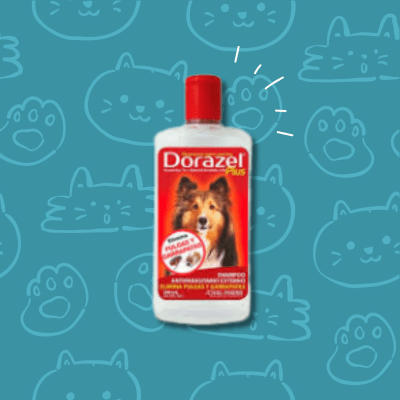 Shampoo Dorazel Plus para perros contra Pulgas y Garrapatas 300 ml