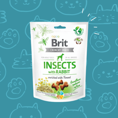 Brit Crunchy Snack Insects with Rabbit