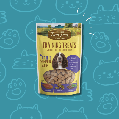 Dog Fest Training Snack - Conejo y semillas de Calabaza