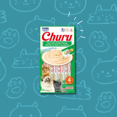 Snack Gato Churu Atun con Pollo