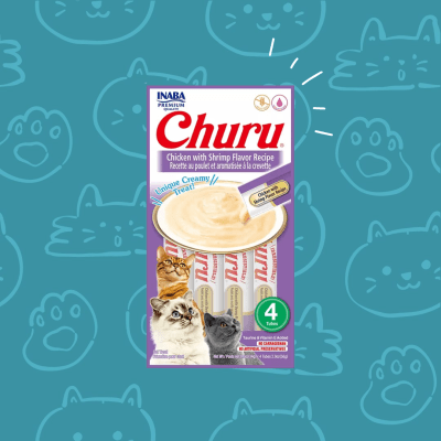 Snack Gato Churu Pollo Con Camaron