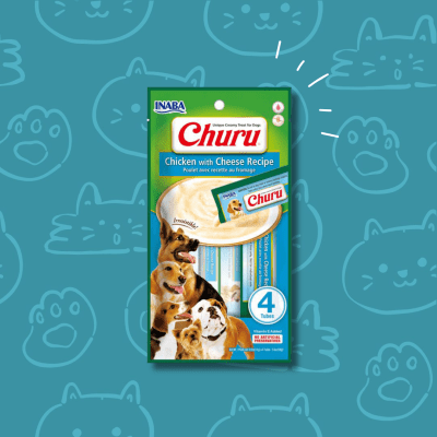 Snack Perro Churu Perro 4 Piezas Pollo con Queso
