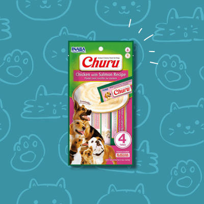 Snack Perro Churu Pollo con Salmón 4 piezas