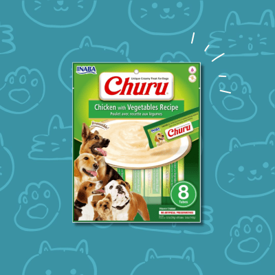 Snack Perro Churu Pollo con Vegetales 8 piezas