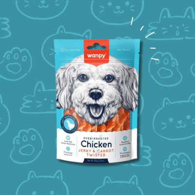 Wanpy Chicken Jerky y Carrot Sticks 100 grs