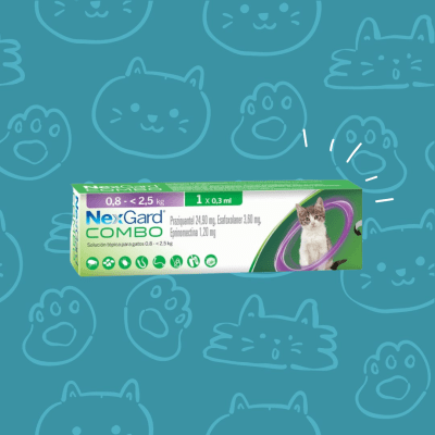 Nexgard combo pipeta gato 0,8 - 2,5 kg  0,3 ml