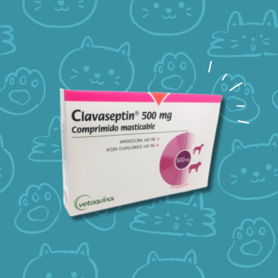 Clavaseptin 10 comprimidos Masticables, 500 mg.