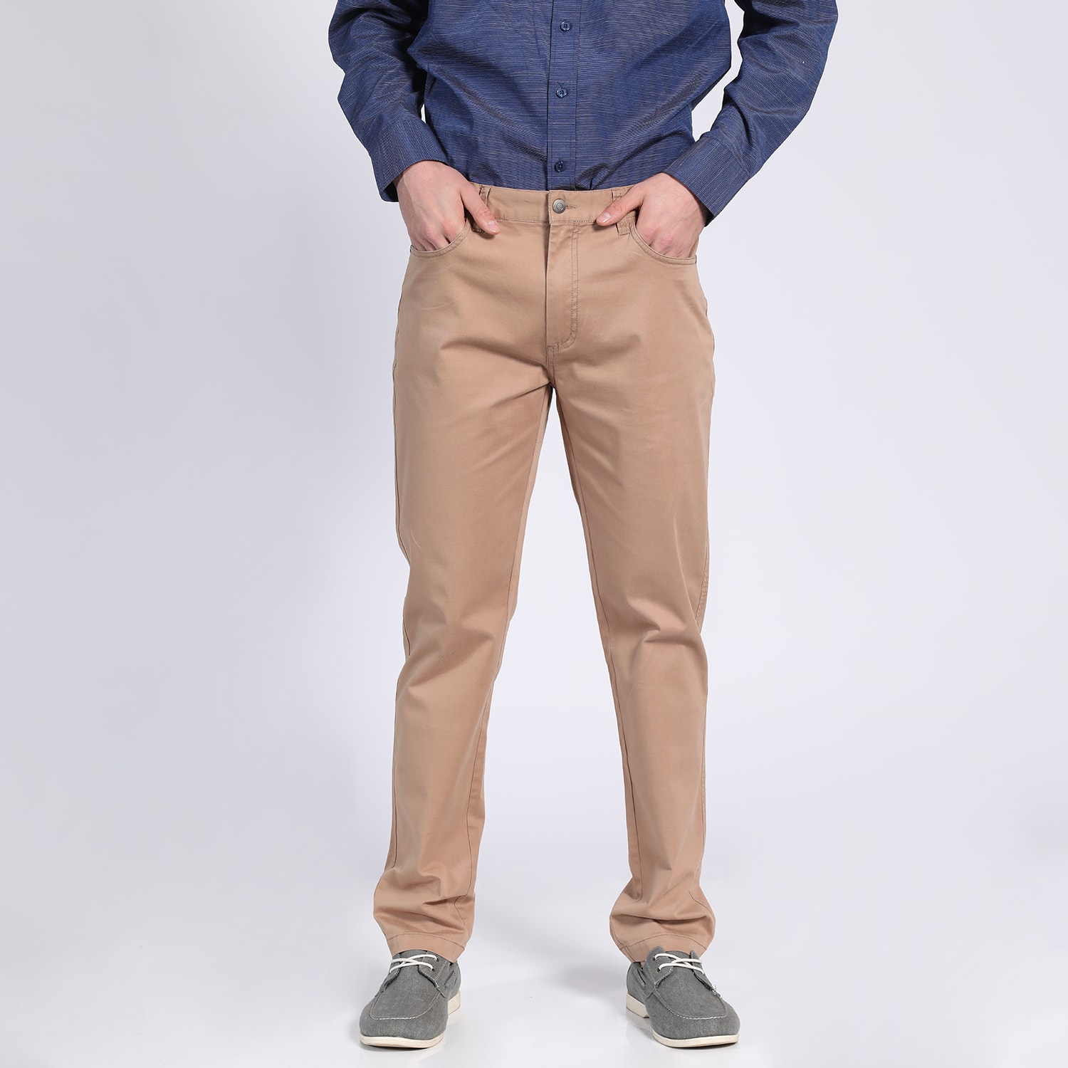 Pantalon Jeans Homme Taille 44 - Occasion Très Bon état - Coupe Droite, Longueur 81 Cm, Bleu Classique
