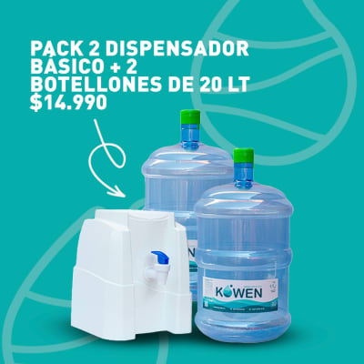 Dispensador + 2 Botellones Dispensador + 2 Botellones