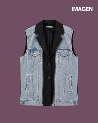 GILET LARGO DENIM